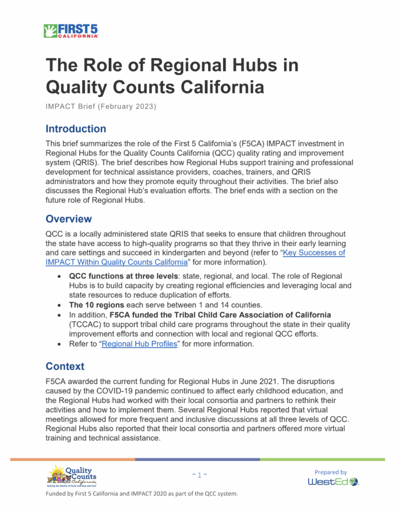 Resource Library – Quality Counts California